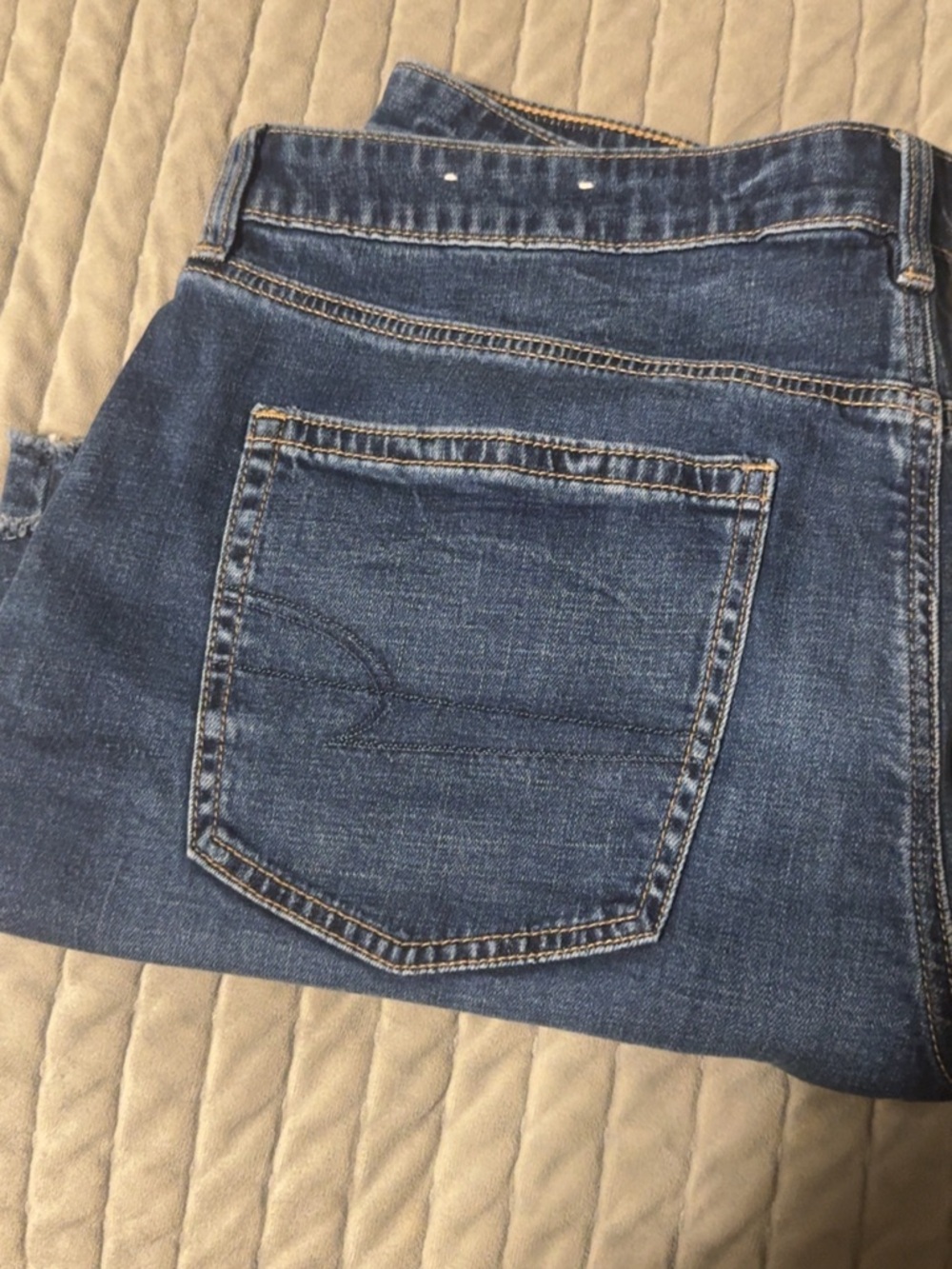 American Eagle Outfitters Dark Blue Women's Jean Shorts - Picture 4 of 4